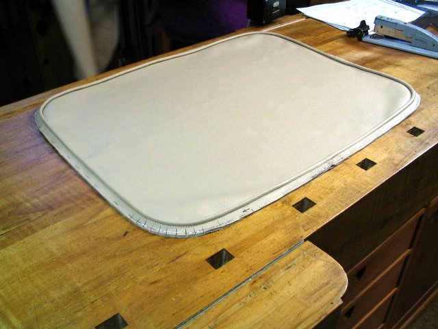 Top Panel of Pillow With Finished Welting